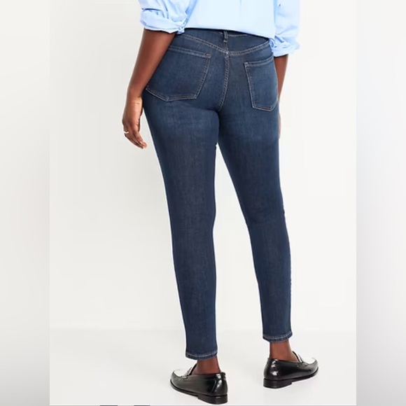 Old Navy Womens Mid-Rise Rockstar Super Skinny Jeans Size 14 Long - Like New - Picture 2 of 11